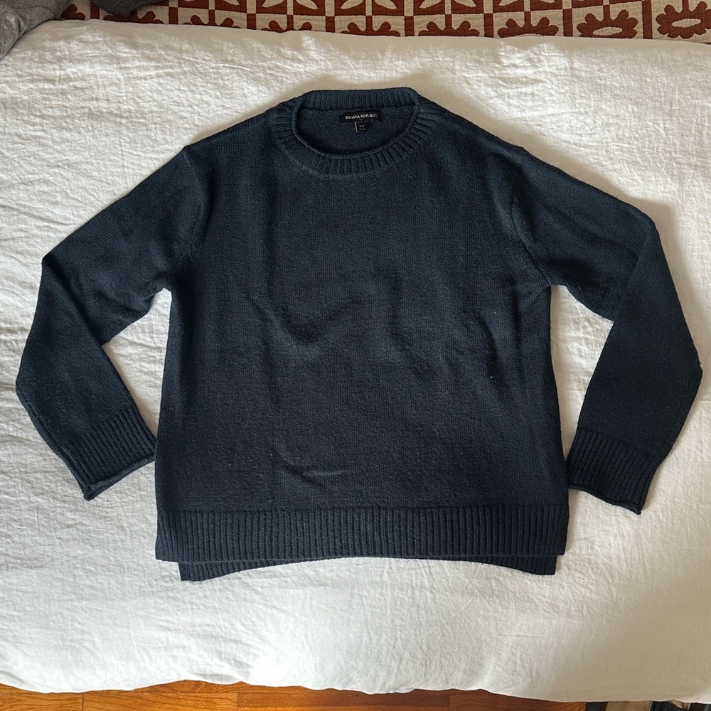 Banana Republic Navy Crewneck Sweater